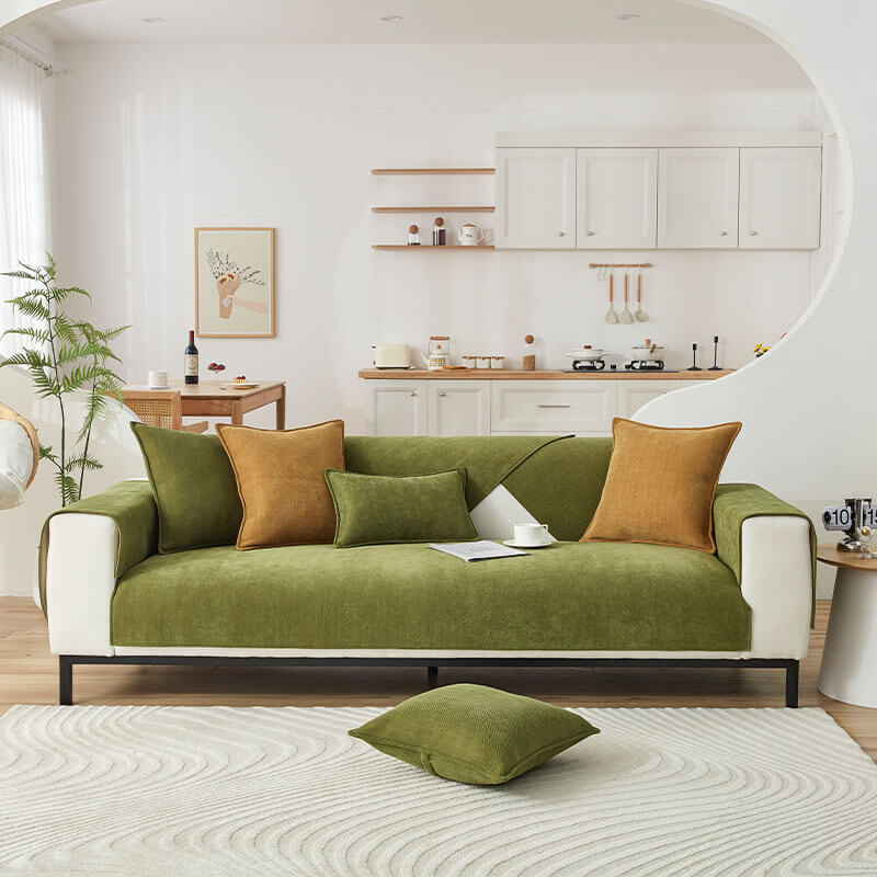 Fischgräten Chenille Stoff Wasserdicht & Antifouling Sofa-Bezüge