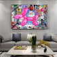Graffiti-Ballon, guter Hund, Pop-Art-Poster, Druck auf Leinwand, Gemälde, abstraktes Bild für Wohnzimmer, Heimdekoration, rahmenlos