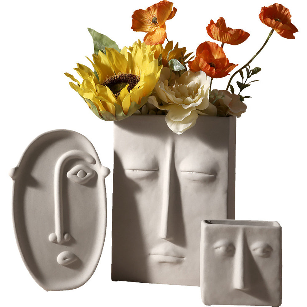 Frendorf | FaceForm Skulpturale Bodenvase – Moderner Kunstnerischer Akzent
