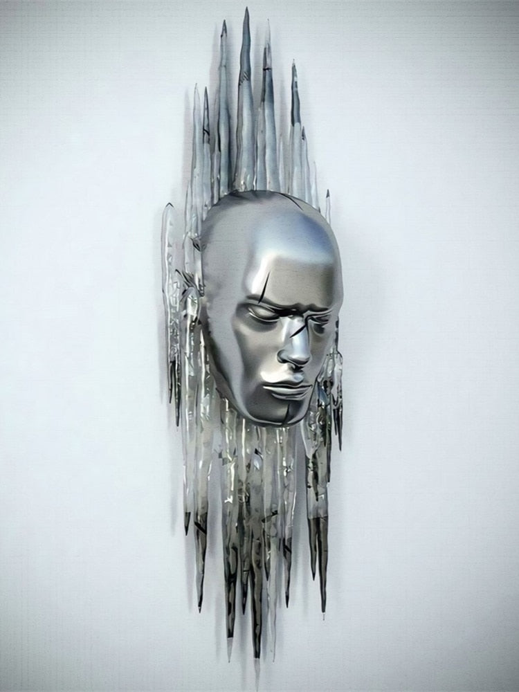 Metallfigur Statues Stile Abstraktes Leinwandgemälde Paare Wandkunst Liebes-Skulptur Poster Druck Wohnkultur Wohnzimmer Geschenke