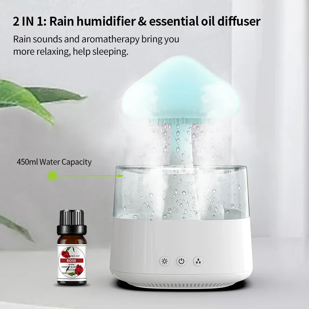 Frendorf | Cloud Rain Forest Aromatherapie Luftbefeuchter Lampe