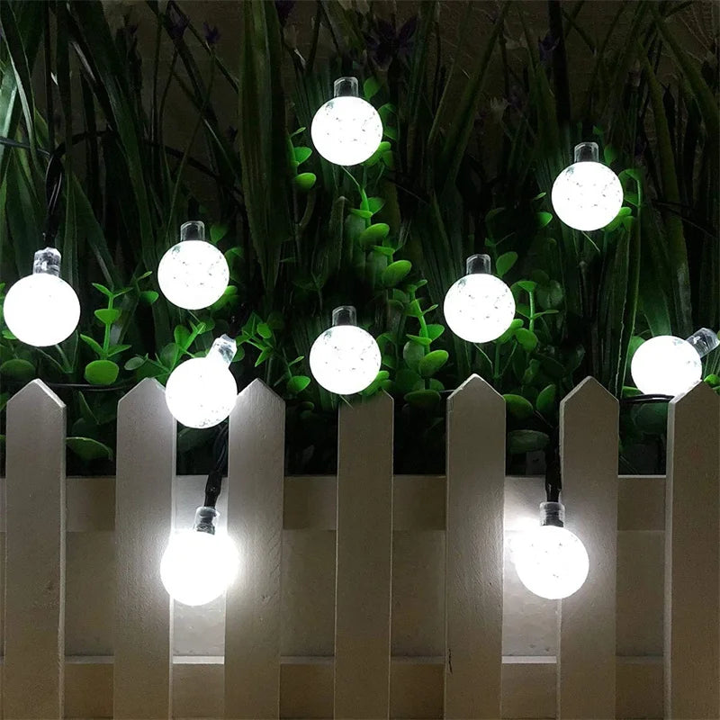 Solar Crystal Globe LED Lichterkette