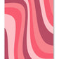 Think Pink Abstract Canvas Poster