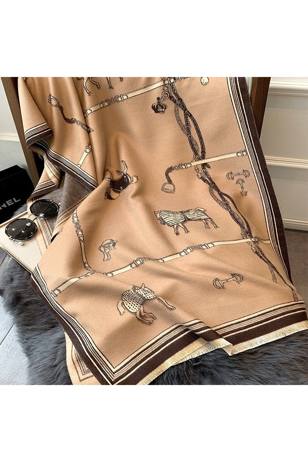 Herbstdekoration Cashmere Luxus Schals