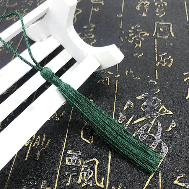 35 Stück Farbgemisch Lesezeichen Quasten - 13 cm Mini Quasten mit Schlaufen für DIY Bastel- und Schmuckherstellungszubehör