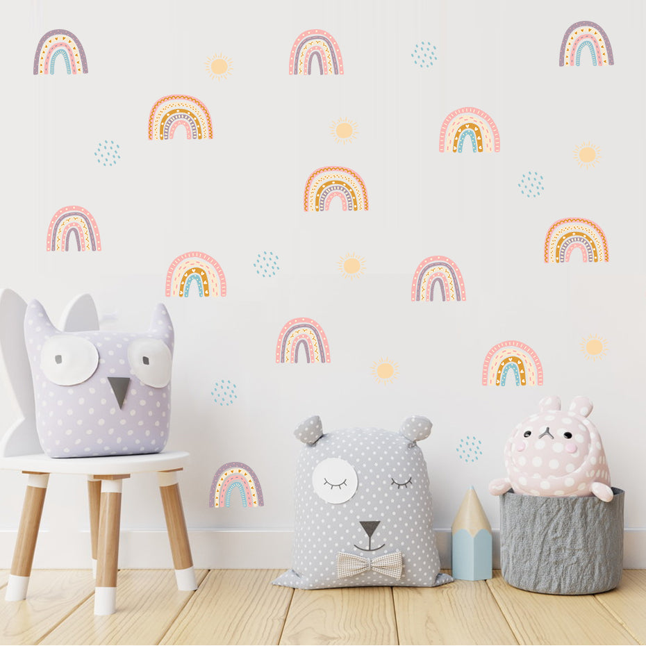 Frendorf | Cartoon Wandtattoos Regenbogenmuster