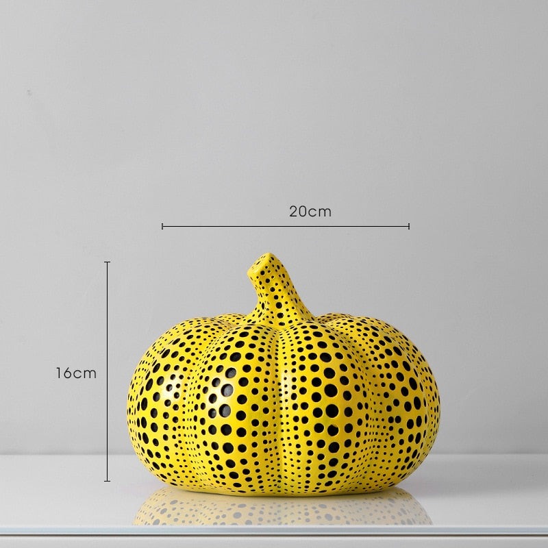 Kusama Yayoi Stil Kürbis Skulpturen