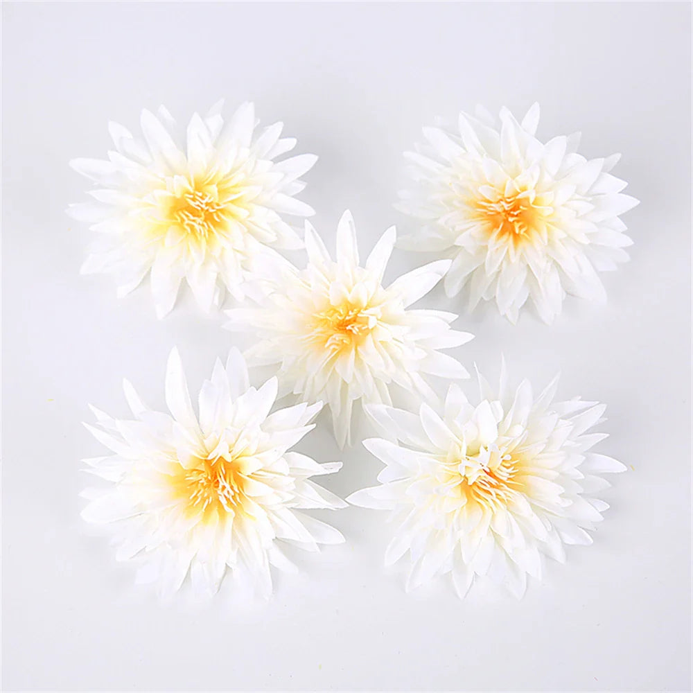 Frendorf | 10 Stück Künstliche Chrysantheme Blumen Köpfe – Seidenfake Blumen für Hochzeiten, Partys, Dekorationen, Sträuße und Girlanden Zubehör