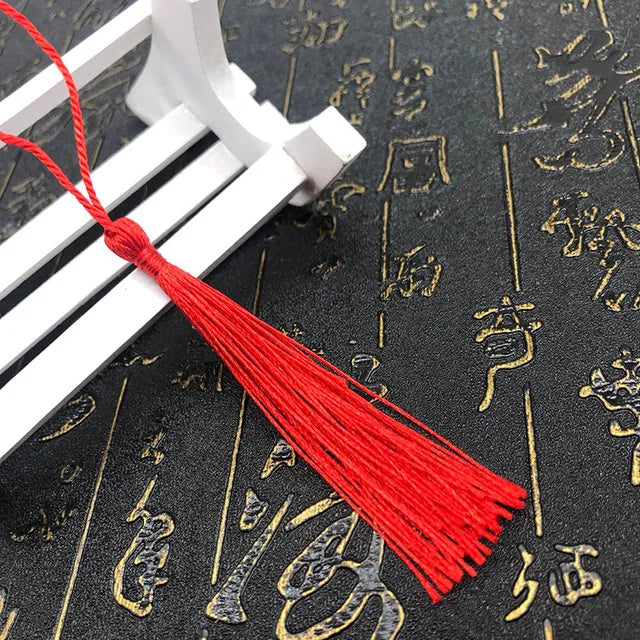 35 Stück Farbgemisch Lesezeichen Quasten - 13 cm Mini Quasten mit Schlaufen für DIY Bastel- und Schmuckherstellungszubehör