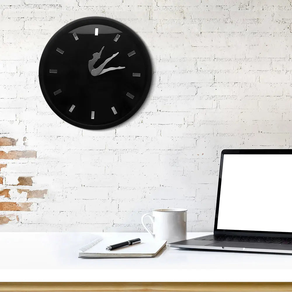 Frendorf | Tanzende Ballerina Kunst Moderne Wanduhr