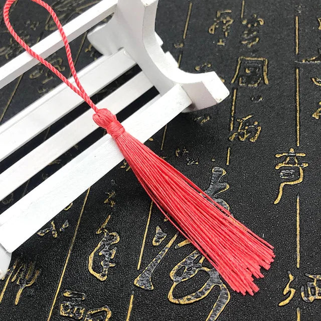 35 Stück Farbgemisch Lesezeichen Quasten - 13 cm Mini Quasten mit Schlaufen für DIY Bastel- und Schmuckherstellungszubehör
