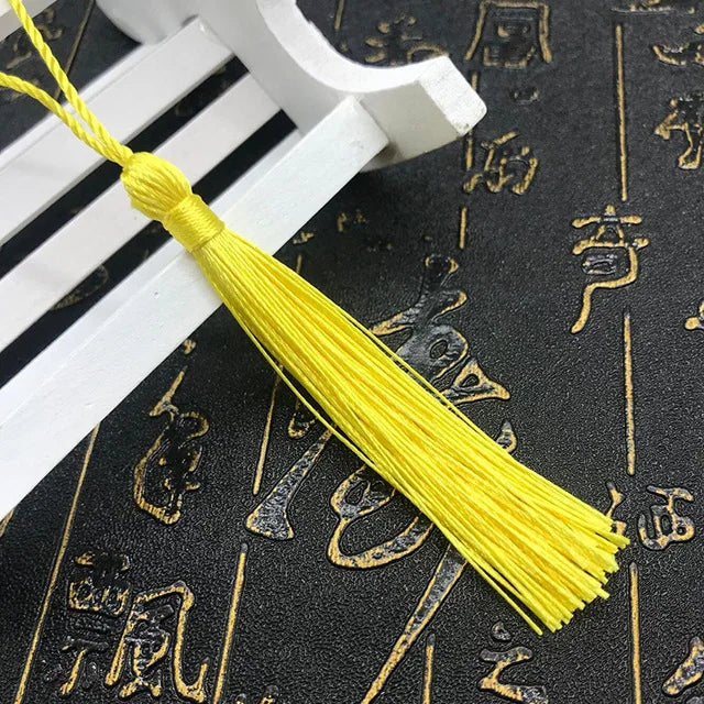 35 Stück Farbgemisch Lesezeichen Quasten - 13 cm Mini Quasten mit Schlaufen für DIY Bastel- und Schmuckherstellungszubehör