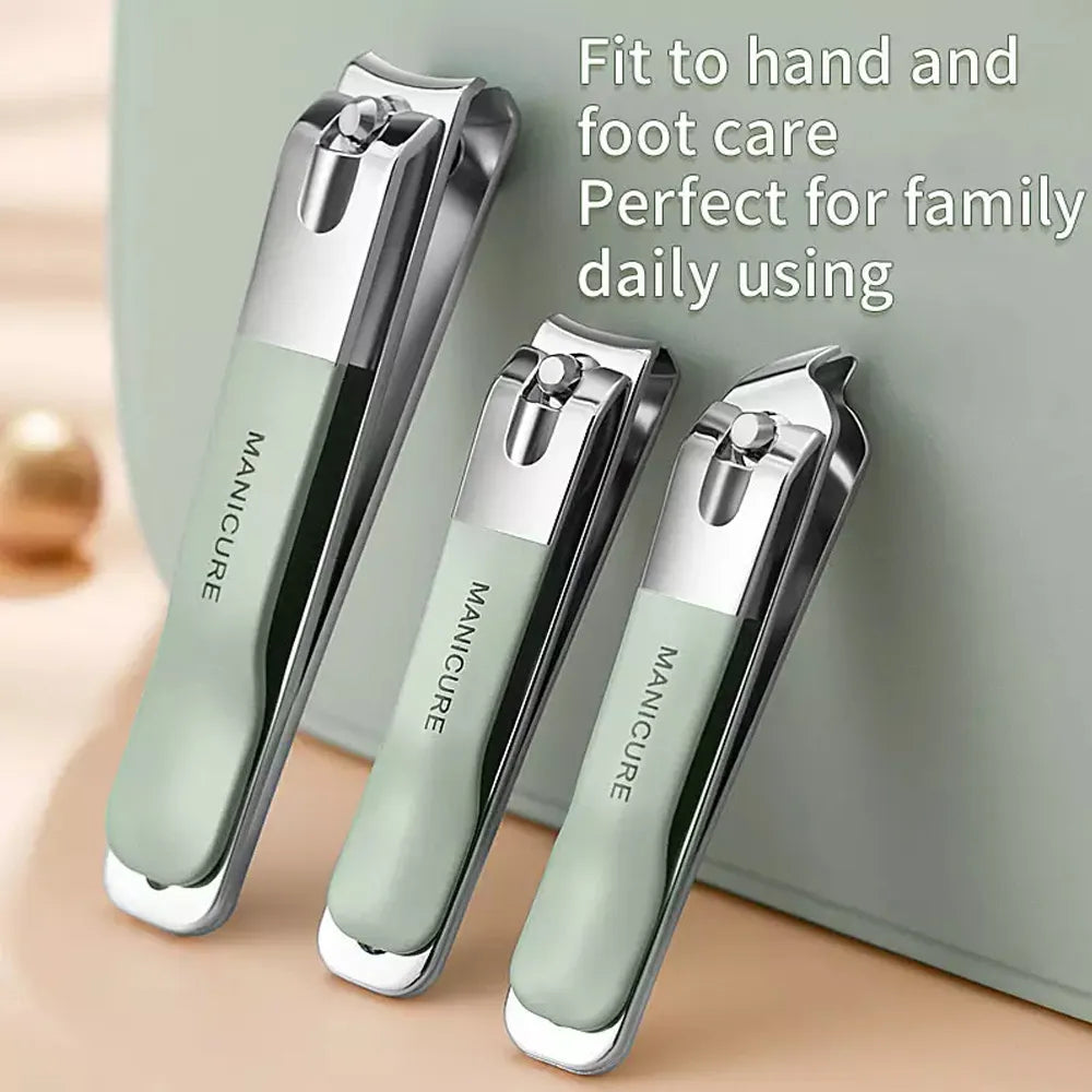 LuxNails | Professionelles Edelstahl-Maniküre- und Pediküre-Set | Tragbar & Multifunktional | Luxuriöse Aufbewahrungsbox