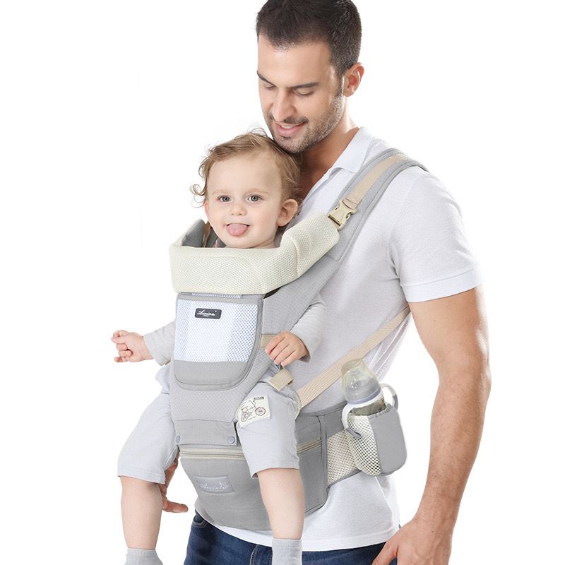 Frendorf | All-Position Babytrage - Hüftsitz Säugling Kleinkind Rucksack mit Kanguru Wickeltrage