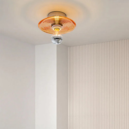 Frendorf | LustroVintage LED Glas-Wandleuchter | Elegantes Retro-Design | Energieeffizient | Perfekte Deko für Wohnzimmer & Flur