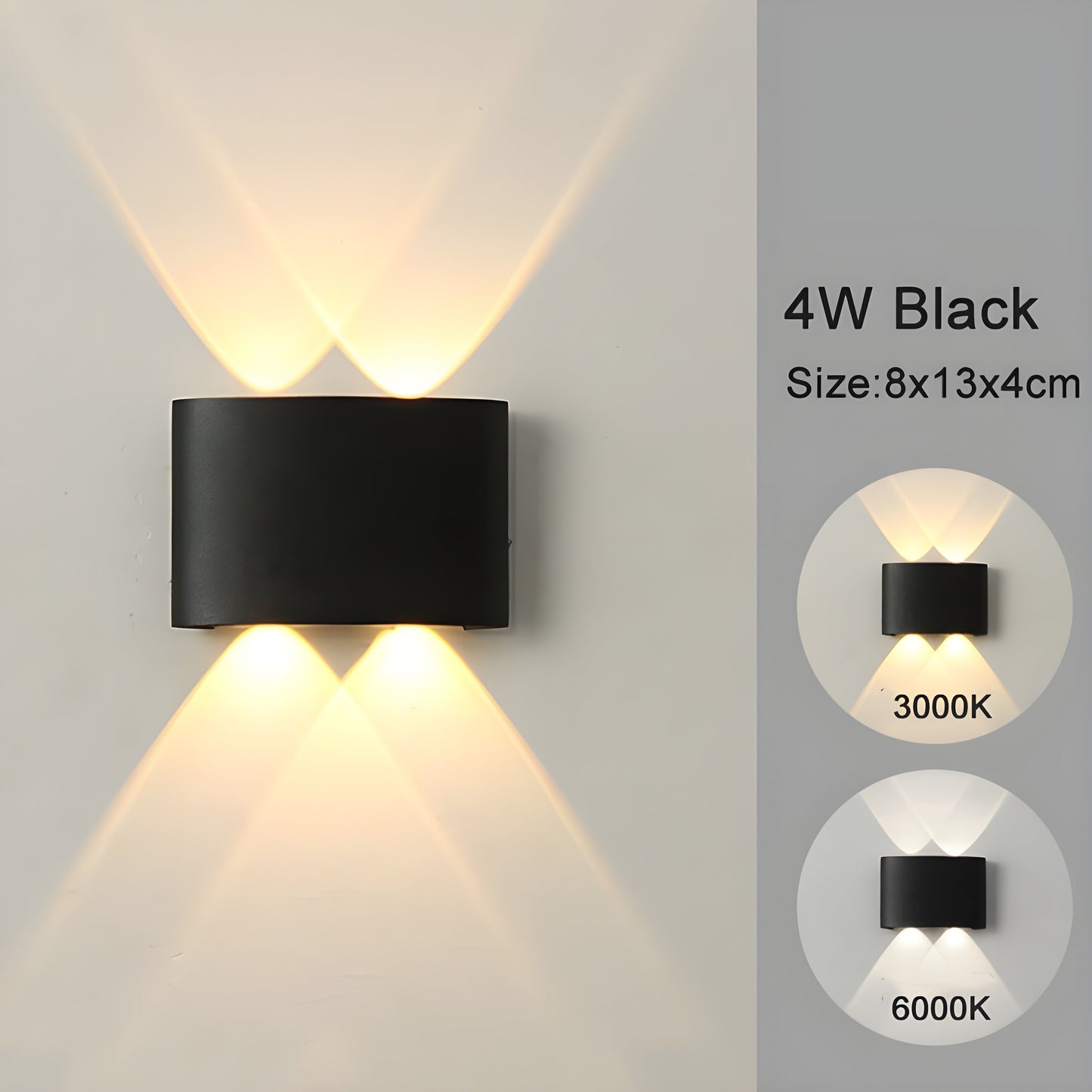 LED-Wandmontageleuchten für Innen- und Außenbereiche
