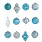 Holiday Lux bruchsicher, 12er Set Weihnachtsbaum Schmuck, 100mm mit wiederverwendbarem Karton