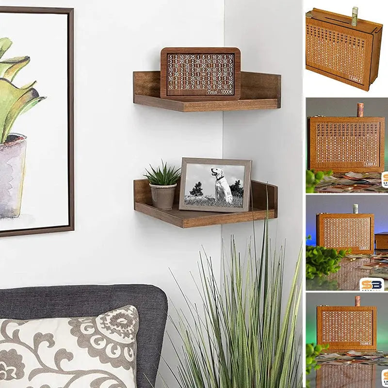 Frendorf | Holz-Spardose mit Zähler – Langlebig und Dekorativ