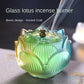 Heimdekor Home Innen Räuchergefäß Sandelholzofen Lotus wasserglasiertes Räuchersiegelofen Ornament