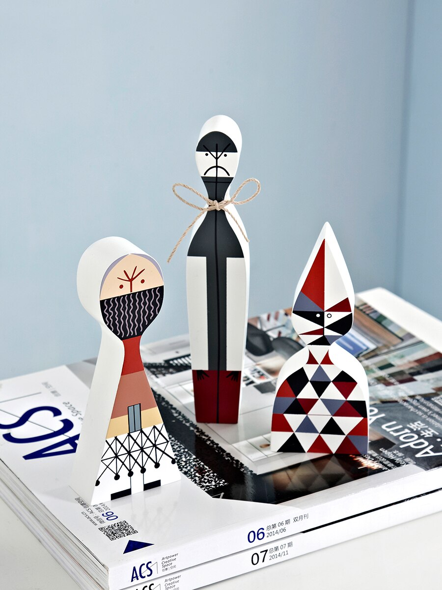 Heimdekoration Wohnzimmer Kawaii Accessoires Skulpturen & Figuren Charakterformen Niedliche Holz Handgefertigt Europa Haushaltsgegenstände