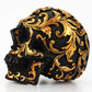 Home Golden Flower Skeleton Ornament Kreative Harz Schwarzer Skeleton Lustige Desktop Dekoration Heim Dekoration Ornament