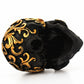 Home Golden Flower Skeleton Ornament Kreative Harz Schwarzer Skeleton Lustige Desktop Dekoration Heim Dekoration Ornament