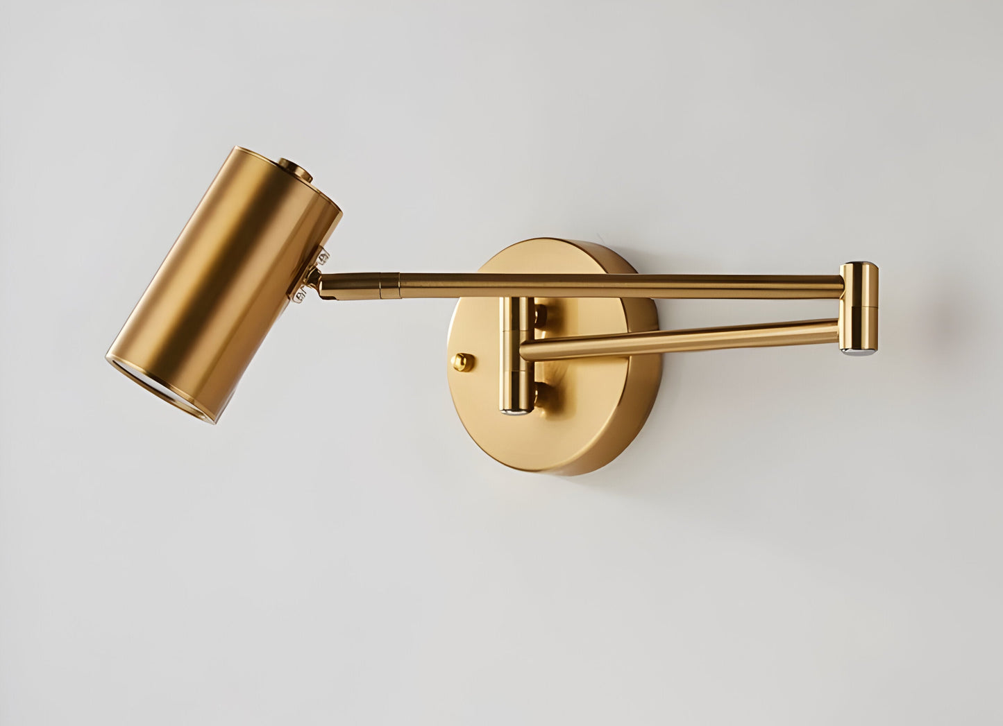 Frendorf | Adjustible Arm Wandleuchte - Flexible Gold & Schwarz Wandlampe - Wandlampen Design für Schlafzimmer