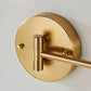 Frendorf | Adjustible Arm Wandleuchte - Flexible Gold & Schwarz Wandlampe - Wandlampen Design für Schlafzimmer