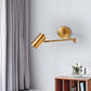 Frendorf | Adjustible Arm Wandleuchte - Flexible Gold & Schwarz Wandlampe - Wandlampen Design für Schlafzimmer
