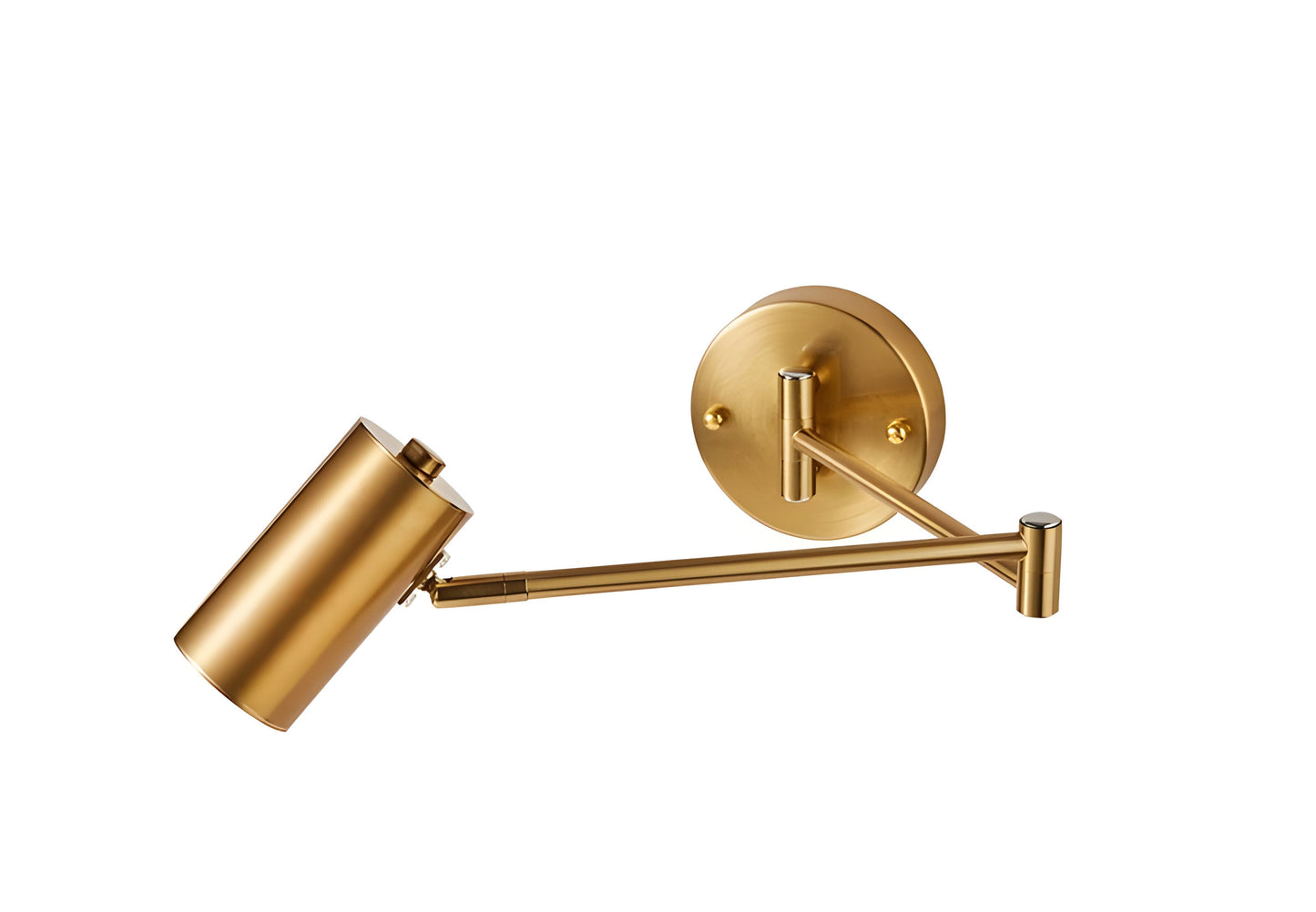 Frendorf | Adjustible Arm Wandleuchte - Flexible Gold & Schwarz Wandlampe - Wandlampen Design für Schlafzimmer