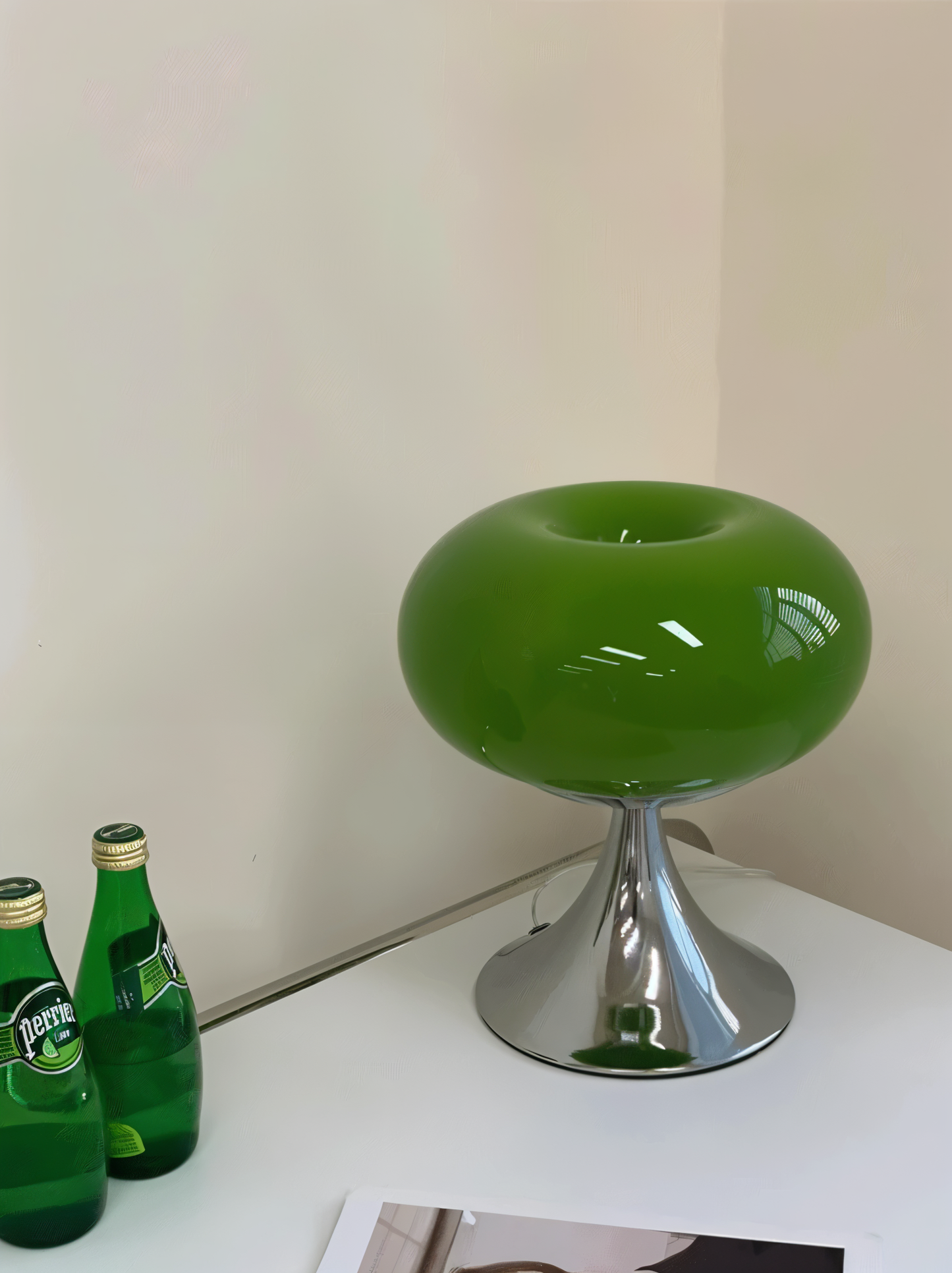 Frendorf | Apfel Lampe - Kurvige Macaron Glas Tischlampe