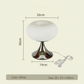 Frendorf | Apfel Lampe - Kurvige Macaron Glas Tischlampe