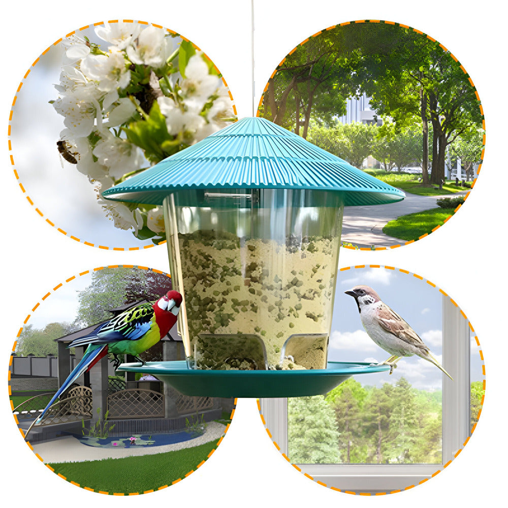 Frendorf | Automatischer Vogelfutterspender für Garten und Terrasse – Perfekte Lösung für Vogelbeobachtung