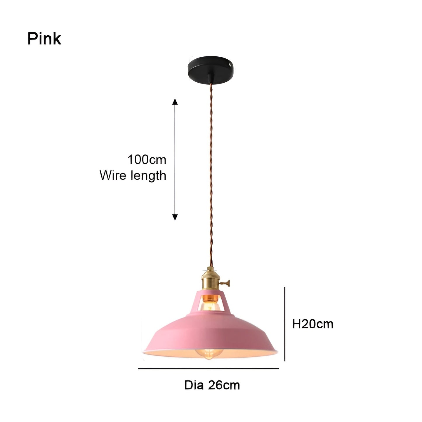 Frendorf | BarnFlare Deckenleuchten- Bunte industrielle LED Macaron Hängelampe