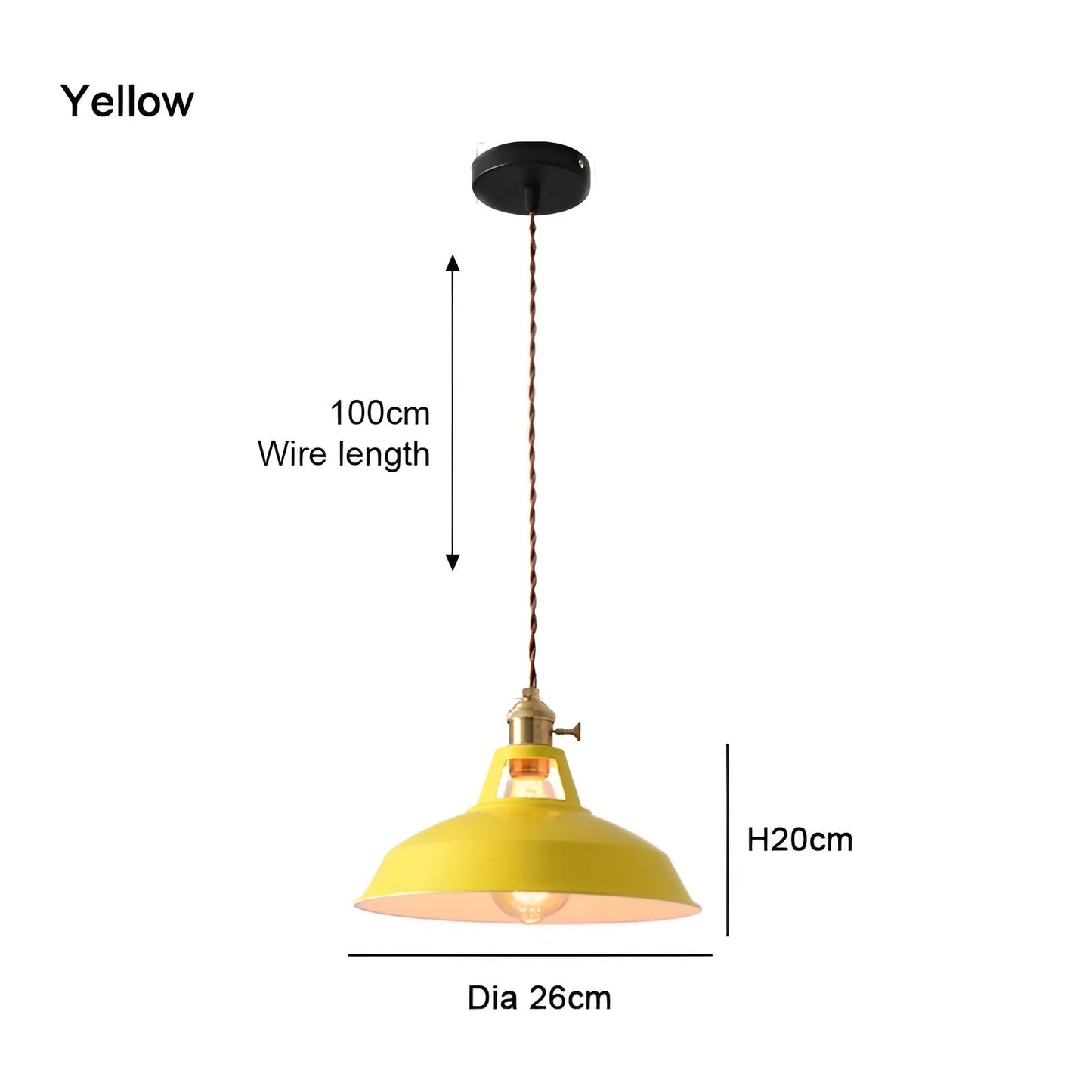 Frendorf | BarnFlare Deckenleuchten- Bunte industrielle LED Macaron Hängelampe