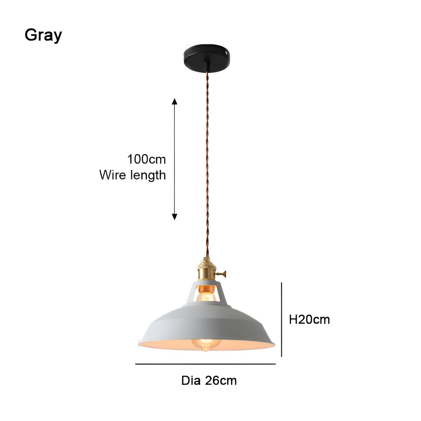 Frendorf | BarnFlare Deckenleuchten- Bunte industrielle LED Macaron Hängelampe