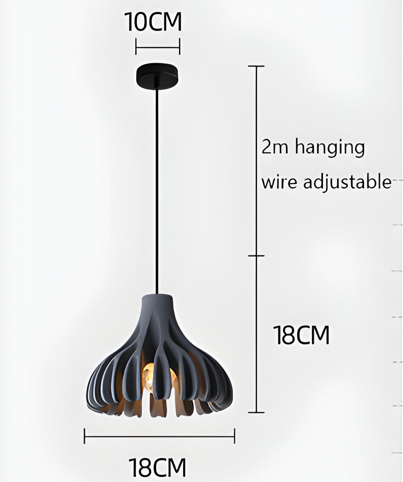 Frendorf | Bloomy Pendelleuchte - Kreative Macaron Hängelampe aus Harz