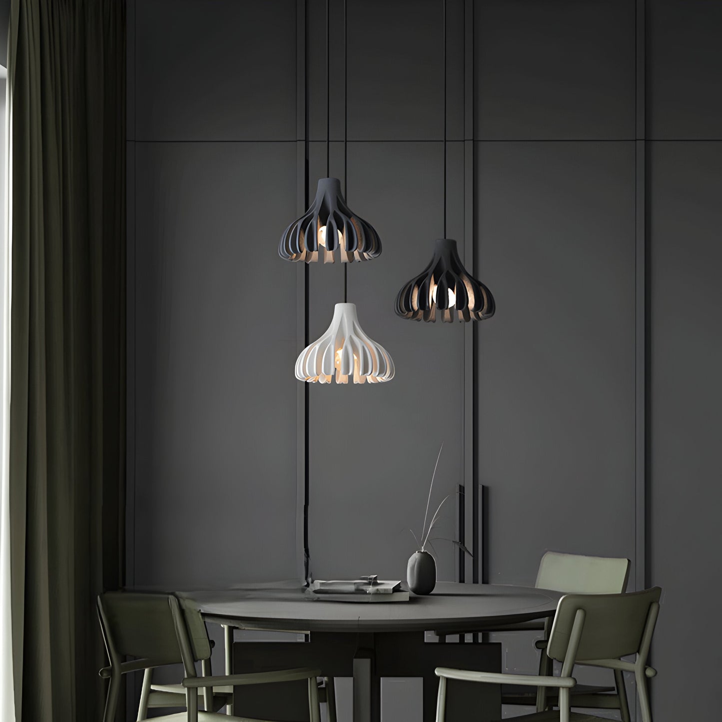 Frendorf | Bloomy Pendelleuchte - Kreative Macaron Hängelampe aus Harz