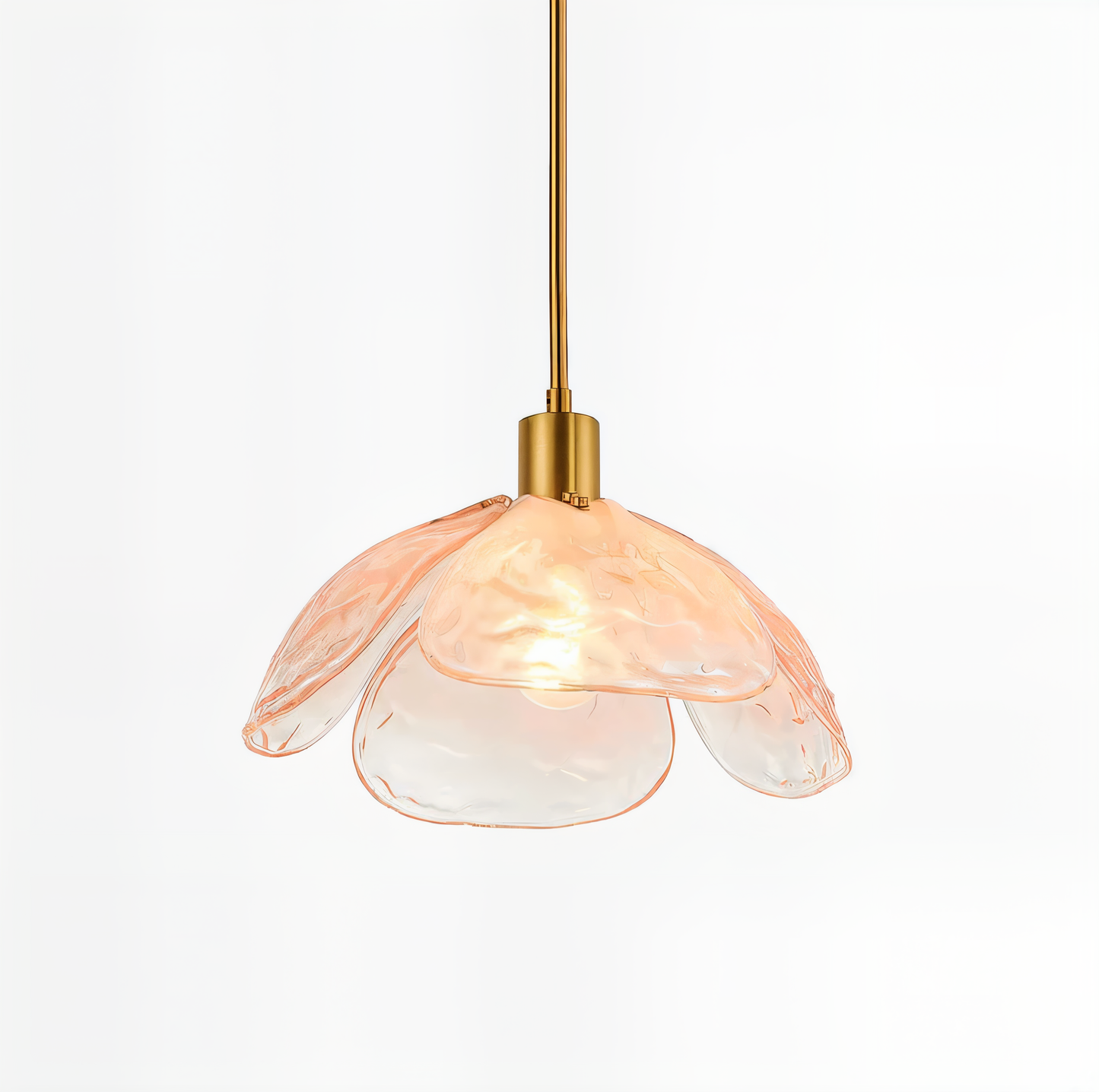 Frendorf | Blumen Gloss Pendelleuchte - Stilvolle Bunte Florale LED Hängelampe
