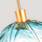 Frendorf | Blumen Gloss Pendelleuchte - Stilvolle Bunte Florale LED Hängelampe