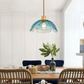 Frendorf | Blumen Gloss Pendelleuchte - Stilvolle Bunte Florale LED Hängelampe