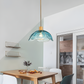 Frendorf | Blumen Gloss Pendelleuchte - Stilvolle Bunte Florale LED Hängelampe