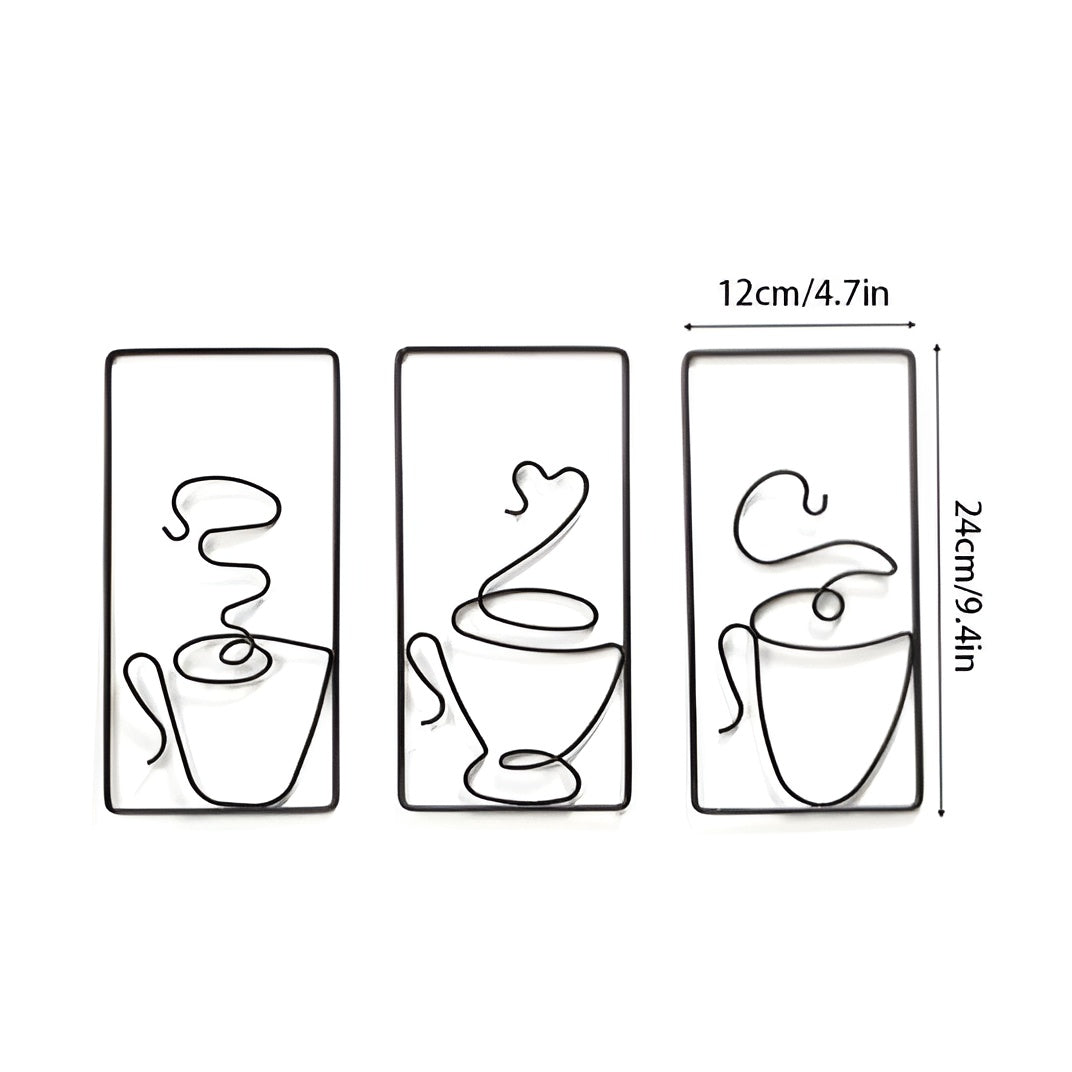 Frendorf | Brewtiful Cups – Ästhetische Kaffeetassen-Wandkunst aus Eisen
