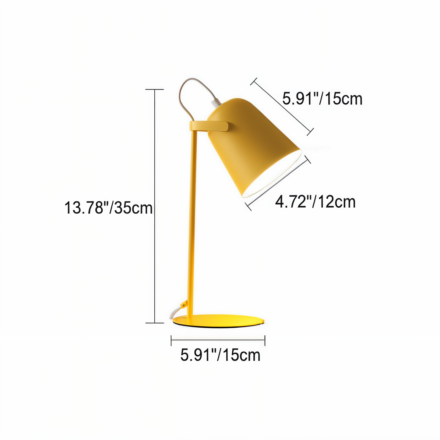 Frendorf | Tischlampe - Nordische  Schreibtischlampe - Verstellbare Lampe