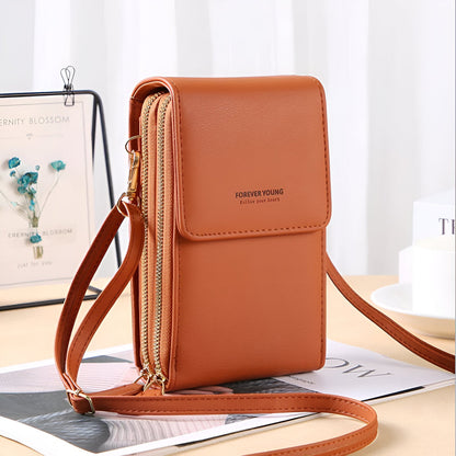 Carry- Stilvolle Crossbody Geldbörse & Telefonhalter Tasche