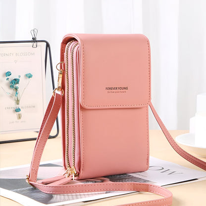 Carry- Stilvolle Crossbody Geldbörse & Telefonhalter Tasche