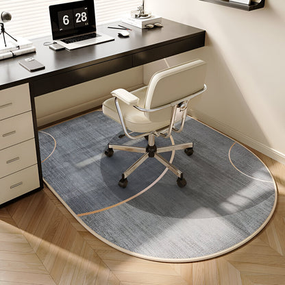 Frendorf | ComfiOval Teppich  - Plüschsamt Anti Rutsch Teppichvorleger für Schlafzimmer und Arbeitszimmer
