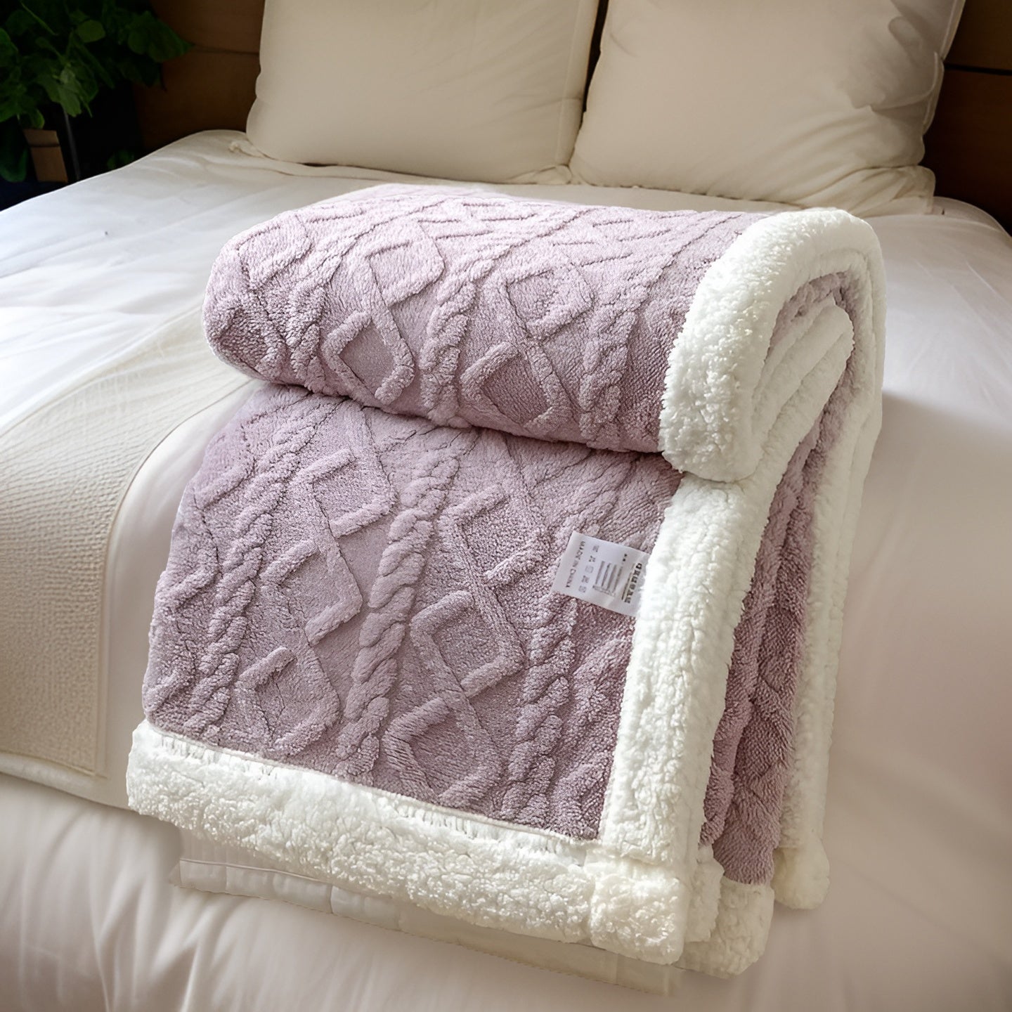 Cuddle - Doppelseitige Kuschelige  Fleecedecke für Nächtliche Wärme mit Stil