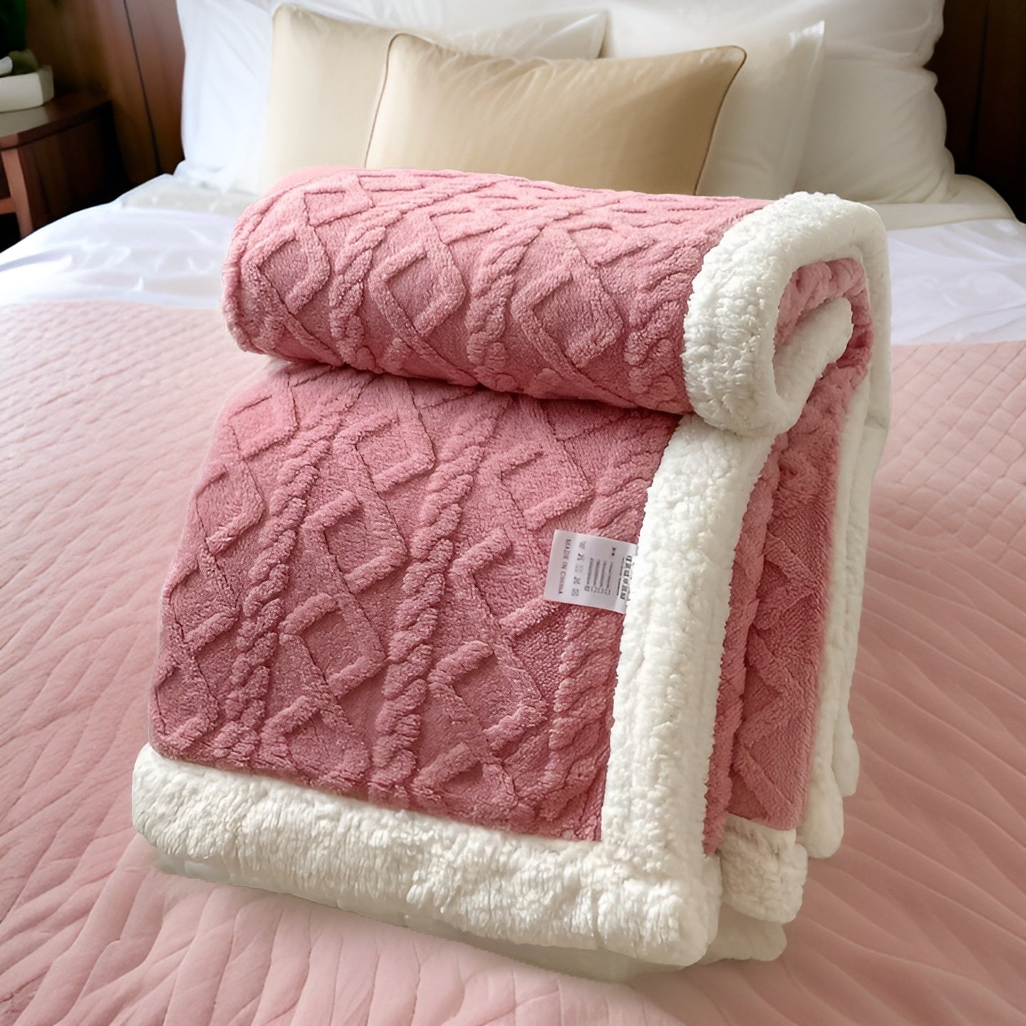 Cuddle - Doppelseitige Kuschelige  Fleecedecke für Nächtliche Wärme mit Stil
