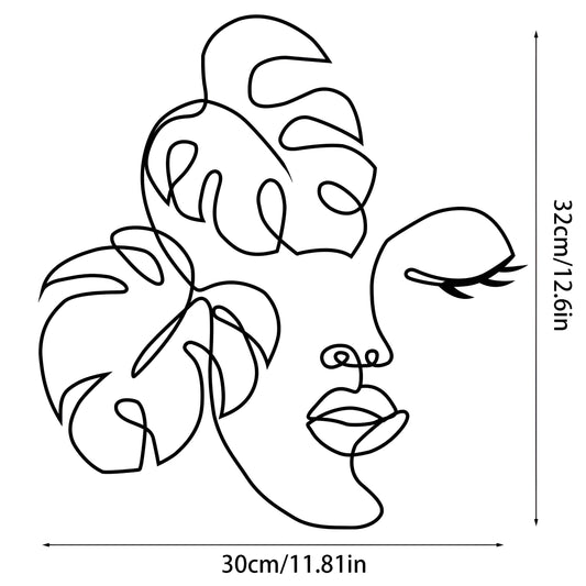 Creative Face - Stilvolle Metall-Gesichts Kunst für ein ästhetisches Zuhause